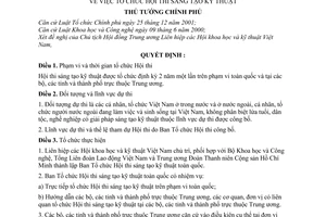 Quyết định 165/2006/QĐ-TTg  tổ chức Hội thi sáng tạo kỹ thuật