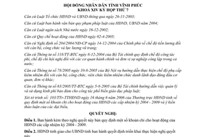 Nghị quyết 12/2006/NQ-HĐND quy định khoản chi hoạt động của Hội đồng nhân dân