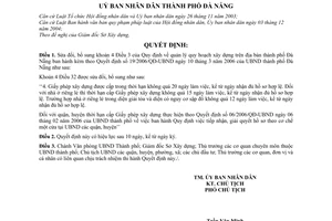 Quyết định 68/2006/QĐ-UBND sửa đổi Quyết định 19/2006/QĐ-UBND