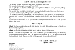 Quyết định 33/2006/QĐ-UBND hoạt động đo đạc bản đồ