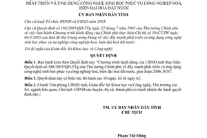 Quyết định 51/2006/QĐ-UBND phát triển ứng dụng công nghệ sinh học Gia Lai