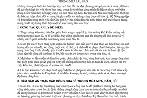 Chỉ thị 57/2006/CT-BNN tăng cường công tác quản lý đê điều chuẩn bị sẵn sàng hộ đê mùa lũ, bão