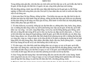 Chỉ thị 58/2006/CT-BNN triển khai biện pháp phòng tránh lũ quét địa phương miền núi