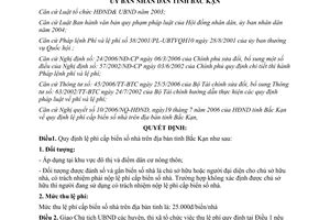 Quyết định 1433/2006/QĐ-UBND quy định lệ phí cấp biển số nhà