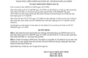 Quyết định 68/2006/QĐ-UBND chính sách Dân số Kế hoạch hóa gia đình Lào Cai