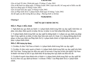 Nghị định 73/2006/NĐ-CP xử phạt vi phạm hành chính trong dạy nghề