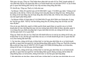 Công văn 2826/TCT-PCCS sử dụng chữ ký khắc trên các chứng từ kế toán,văn bản giao dịch... với cơ quan thuế