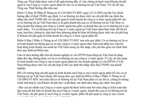 Công văn 3158/TCT-PCCS chứng từ hạch toán chi phí quản lý của công ty mẹ