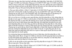 Công văn 4023/TCHQ-KTTT thuế nhập khẩu hàng hoá tài sản cố định dự án ưu đãi đầu tư