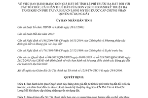 Quyết định 92/2006/QĐ-UBND bảng đơn giá đất để tính lệ phí trước bạ đất Bình Định