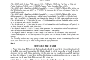 Thông tư 80/2006/TT-BTC hướng dẫn cơ chế quản lý tài chính dự án phát triển ngành Lâm nghiệp