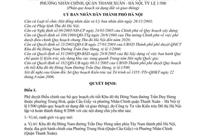 Quyết định 150/2006/QĐ-UBND phê duyệt điều chỉnh cục bộ quy hoạch chi tiết khu đô thị Đông Nam