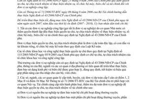 Chỉ thị 42/CT-UBND năm 2006 triển khai Nghị định 43/2006/NĐ-CP do Ủy ban nhân dâ