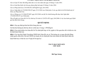 Quyết định 30/2006/QĐ-UBND quy định giá bán báo Kiên Giang