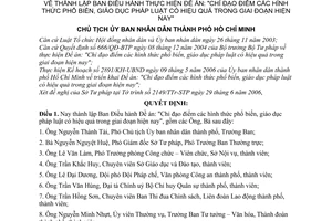 Quyết định 3557/QĐ-UBND thành lập Ban Điều hành thực hiện Đề án: Chỉ đạo điểm hình thức phổ biến, giáo dục pháp luật có hiệu quả