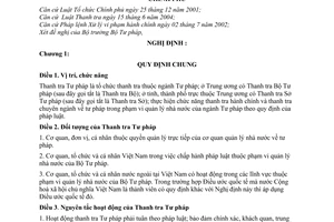 Nghị định 74/2006/NĐ-CP tổ chức hoạt động Thanh tra Tư pháp