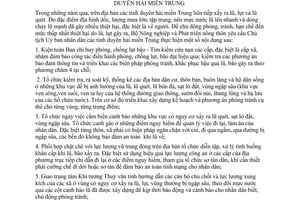 Chỉ thị 60/2006/CT-BNN triển khai biện pháp phòng tránh lũ địa phương duyên hải miền Trung