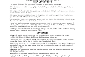 Nghị quyết 13/2006/NQ-HĐND bổ sung Nghị quyết 154/2004/NQ-HĐI