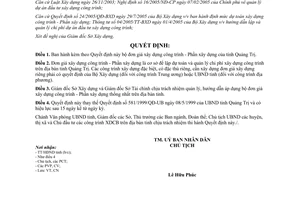 Quyết định 62/2006/QĐ-UBND đơn giá xây dựng công trình - phần xây dựng