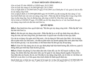 Quyết định 61/2006/QĐ-UBND Bộ đơn giá xây dựng công trình - Phần lắp đặt tỉnh Sơn La