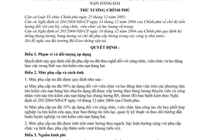 Quyết định 179/2006/QĐ-TTg chế độ phụ cấp ưu đãi theo nghề lực lượng tìm kiếm cứu nạn hàng hải