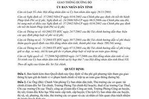 Quyết định 1802/2006/QĐ-UBND phí giữ phương tiện giao thông do vi phạm Bến Tre