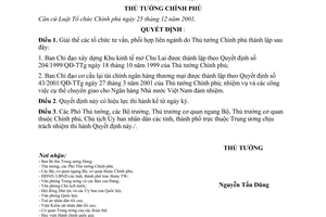 Quyết định 1045/QĐ-TTg giải thể tổ chức tư vấn, phối hợp liên ngành Thủ tướng Chính phủ thành lập