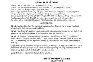 Quyết định 75/2006/QĐ-UBND tốc độ tối đa xe cơ giới lưu hành