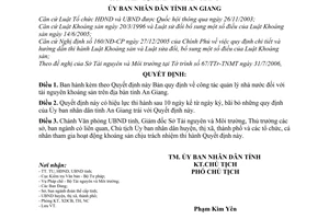 Quyết định 1523/QĐ-UBND Quy định công tác quản lý nhà nước