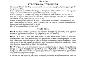 Quyết định 36/2006/QĐ-UBND mức thu, chế độ thu, nộp, quản lý  sử dụng phí