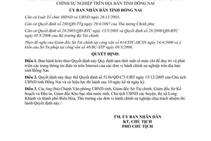 Quyết định 63/2006/QĐ-UBND Quy định tạm thời mức chi để duy trì và phát triển