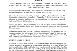 Quy định 3068/LN mở, quản lý và sử dụng tài khoản thanh toán