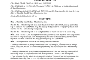 Quyết định 80/2006/QĐ-UBND thành lập ban thi đua khen thưởng Bình Định