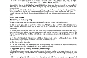Thông tư 73/2006/TT-BTC trích lập quản lý sử dụng Quỹ thi đua khen thưởng theo Nghị định 121/2005/NĐ-CP