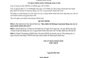 Quyết định 38/2006/QĐ-UBND chế độ họp cơ quan hành chính nhà nước Quảng Nam