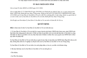 Quyết định 83/2006/QĐ-UBND kiện toàn tổ chức Ủy ban Dân số Gia đình Trẻ em Bình Định