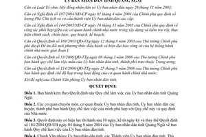 Quyết định 46/2006/QĐ-UBND Quy chế làm việc của Ủy ban tỉnh Quảng Ngãi