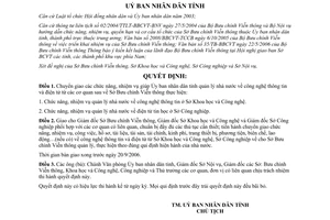 Quyết định 65/2006/QĐ-UBND chuyển giao chức năng quản lý về công nghệ thông tin điện tử Gia Lai