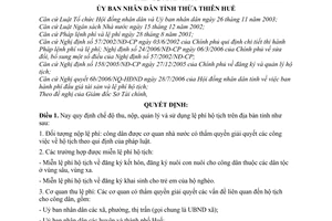 Quyết định 1959/2006/QĐ-UBND chế độ thu, nộp, quản lý và sử dụng lệ phí hộ tịch trên địa bàn tỉnh