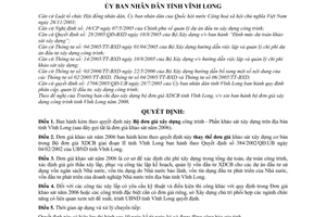 Quyết định 1656/2006/QĐ-UBND Bộ đơn giá xây dựng công trình - Phần khảo sát x