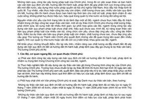Chỉ thị 31/2006/CT-TTg đẩy mạnh công tác soạn thảo ban hành văn bản quy định chi tiết hướng dẫn thi hành luật pháp lệnh