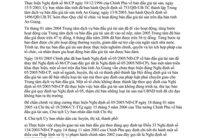 Chỉ thị 15/2006/CT.UBND thực hiện nghị định 05/2005/NĐ-CP An Giang