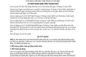 Quyết định 2343/2006/QĐ-UBND phát triển các cơ sở ngoài công lập Thanh Hóa