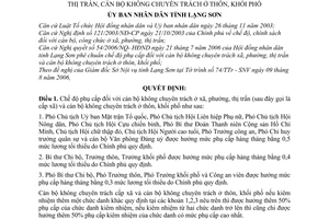 Quyết định 13/2006/QĐ-UBND chế độ phụ cấp cán bộ không chuyên trách