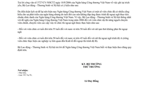 Công văn 3249/LĐTBXH-TL tổ chức thi nâng ngạch viên chức