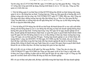 Công văn 4444/TCHQ-KTTT vướng mắc trong quá trình áp dụng chương trình Quản lý rủi ro