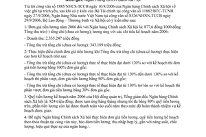 Công văn 3381/LĐTBXH-TL đơn giá tiền lương năm 2006 Ngân hàng Chính sách Xã hội