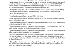 Công văn 3385/LĐTBXH-TL đơn giá tiền lương năm 2006 Bảo hiểm tiền gửi Việt Nam