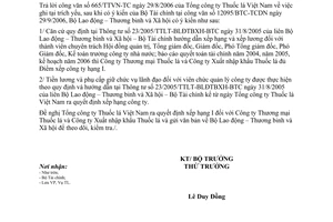 Công văn 3396/LĐTBXH-TL xếp công ty hạng I