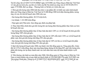 Công văn 3374/LĐTBXH-TL đơn giá tiền lương năm 2006 Tổng công ty Điện lực Việt Nam